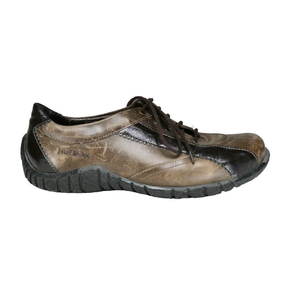 Josef Seibel Women Size EU 38‎ US 7.5 - 8 Leather Brown lace up shoes